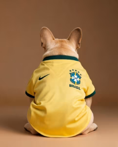 Brazil Home Jersey for Dog — Collector Supporter Edition