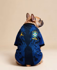 Brazil Away Jersey for Dog — Collector Supporter Edition